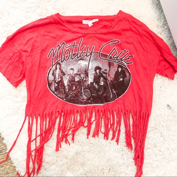 Tops | Bnwt Motley Crue Crop Top 